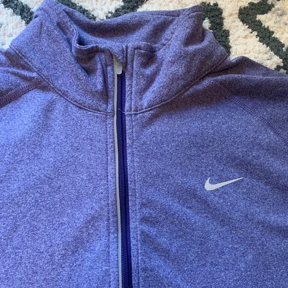 Nike long sleeve dry fit purple running top - Picture 4 of 5